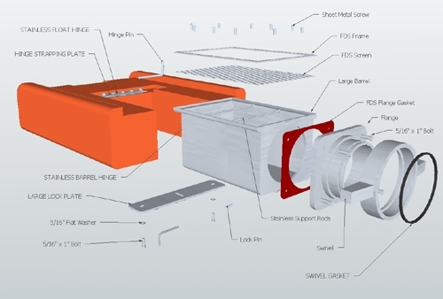 Float Dock Strainer
