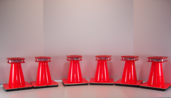 Fire Equipment Exclusive: Pi-Lit 6 Piece Alkaline Sequential Flare Kit with Risers