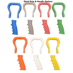 Protek 1-1/2 1366E Selectable Gallonage Retractable Foam Nozzle (30-60-95-125 GPM) FREE SHIPPING, shown with optional pistol grip