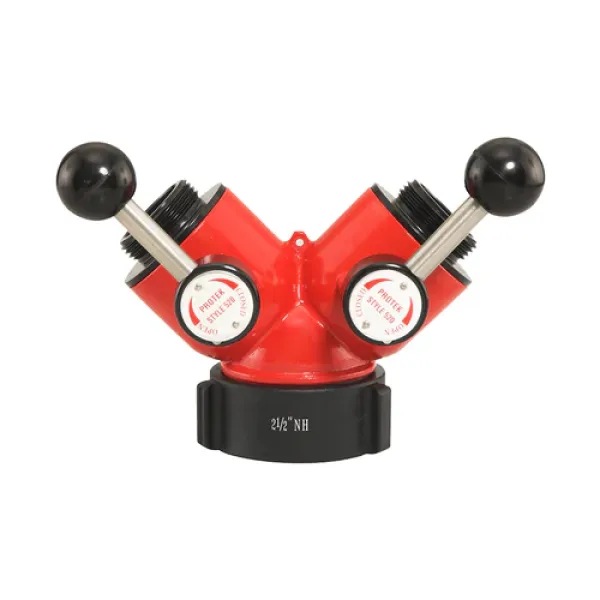 Protek 6520 Leader Line Wye Valve (1) 2-1/2" Female Inlet x (2) 1-1/2" Male Outlets, FREE SHIPPING