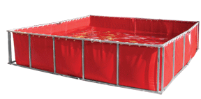 Husky Portable Water Tank with steel frame 1500 Gallons