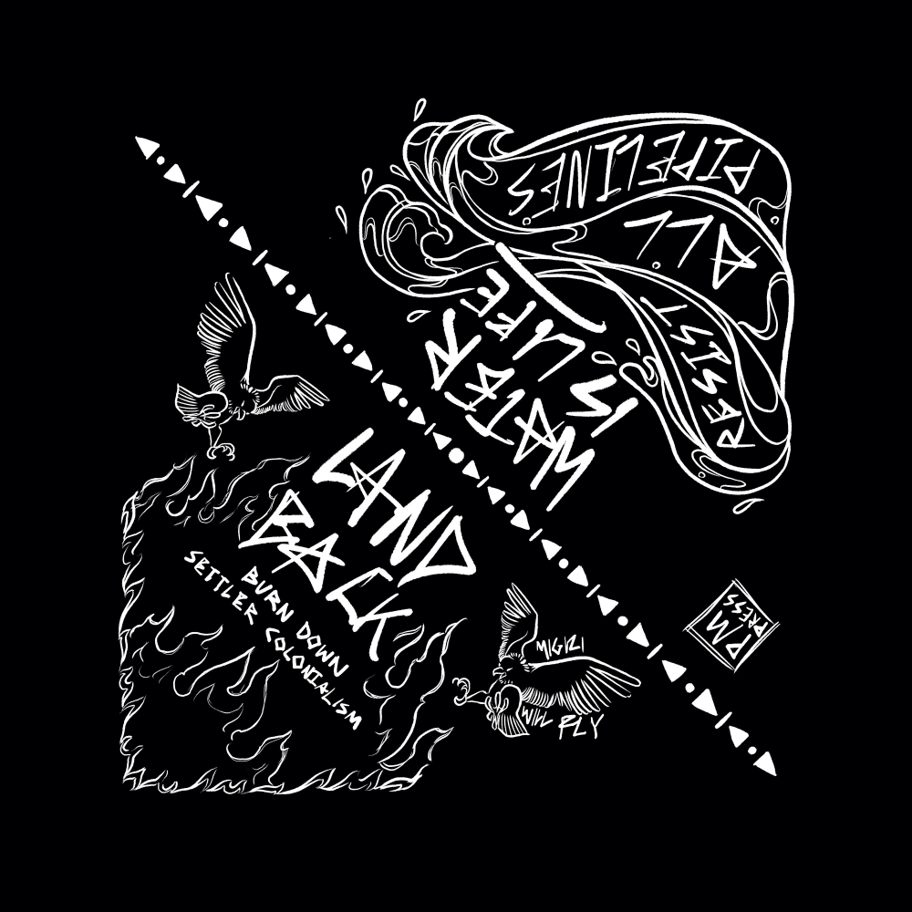 Land Back / Water is Life benefit bandana