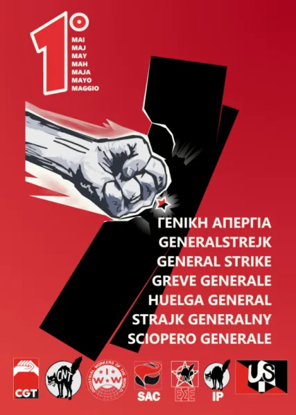 Poster - International General Strike (multi language)