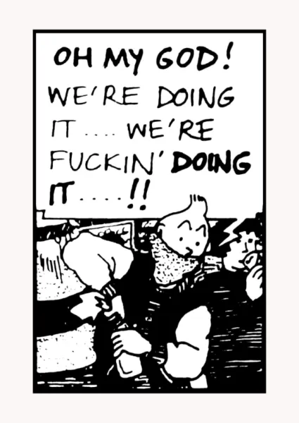 Poster - Tintin - Oh My God! We're doing it...