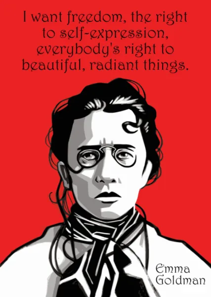Poster - Emma Goldman - I Want Freedom