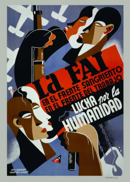 Poster - La FAI En El Frente Sangriento