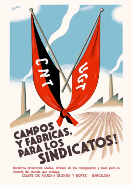 Poster - Campos y Fabricas, Para Los Sindicatos!