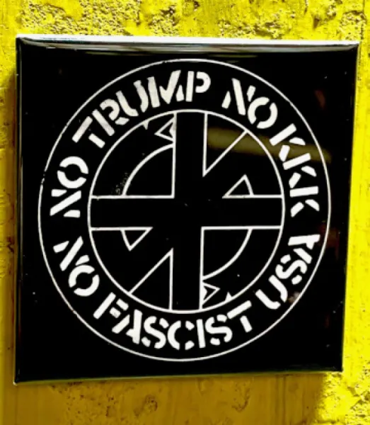Crass Logo X No Trump, No KKK, No Fascist USA Magnet
