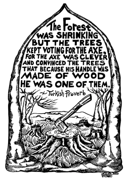 Poster - The Forest Was Shrinking... Turkish Proverb