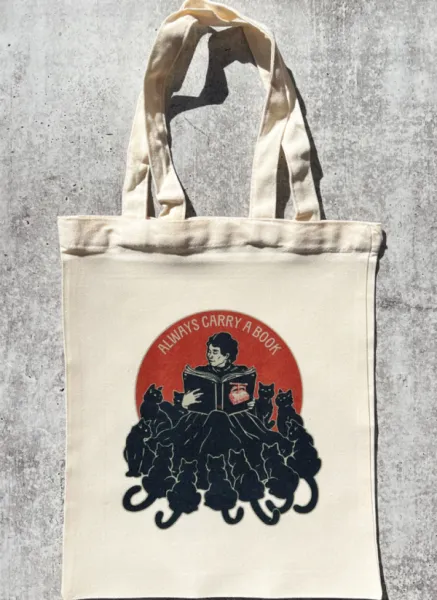 Always Carry A Book Tote Bag