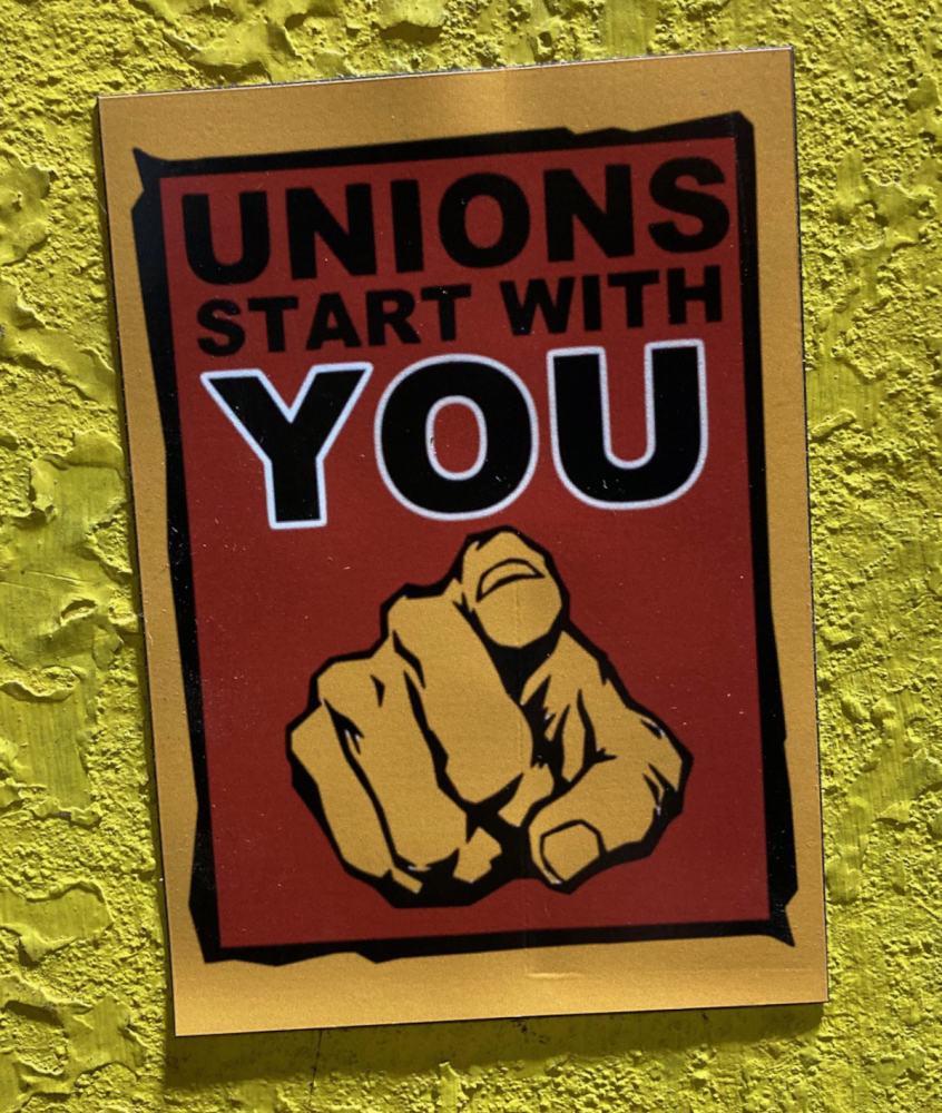 Vinyl Magnet - Unions Start With You