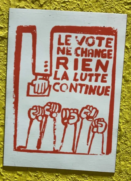 Vinyl Magnet - Le Vote Ne Change Rien