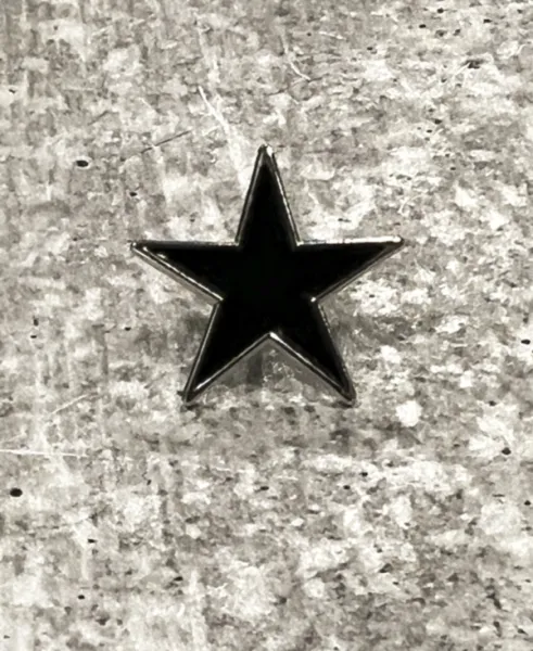 Black Star Enamel Pin