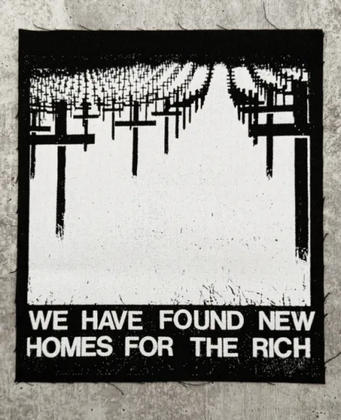 We Have Found New Homes for the Rich sew-on patch