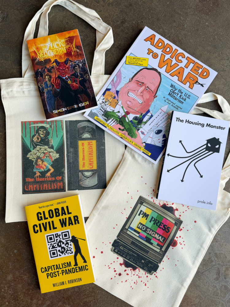 The Horrors of Capitalism Tote Bag and Book Bundle